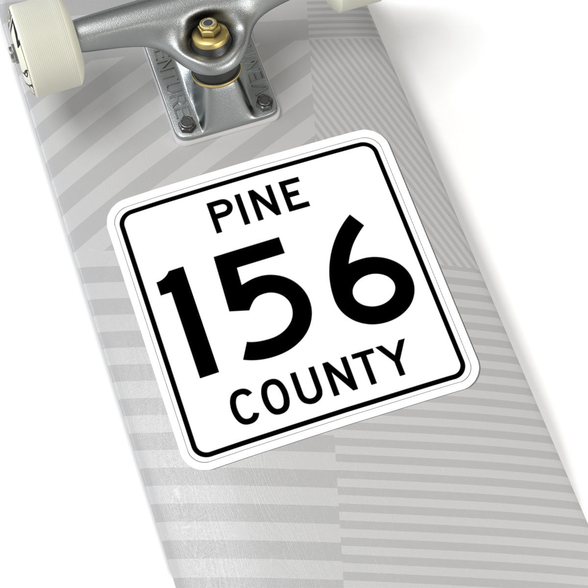 Pine County Route 156 MN (Minnesota) (Road Sign) STICKER Vinyl Kiss-Cut Decal