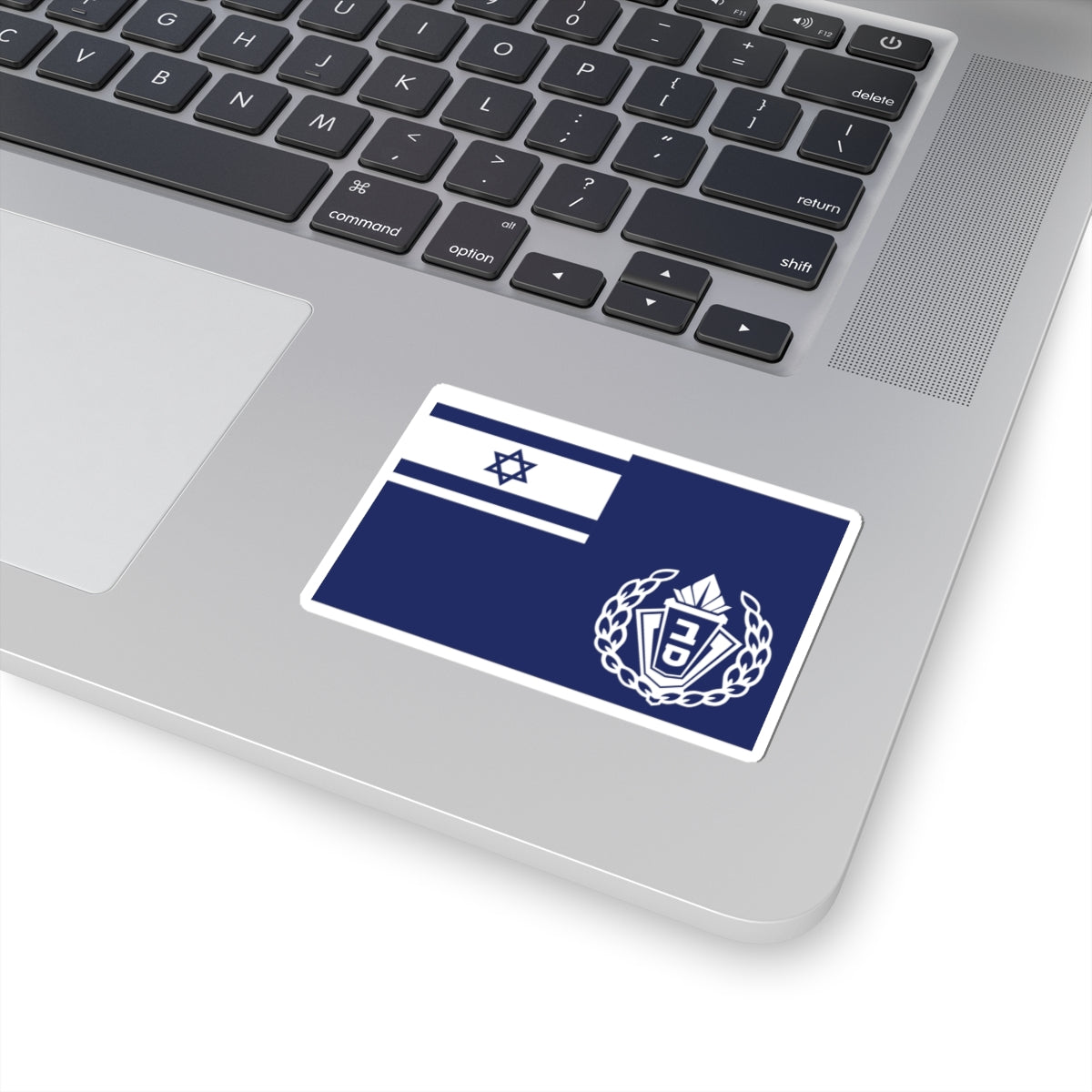 Flag of Israel Prison Service Commander (Israel) STICKER Vinyl Kiss-Cut Decal