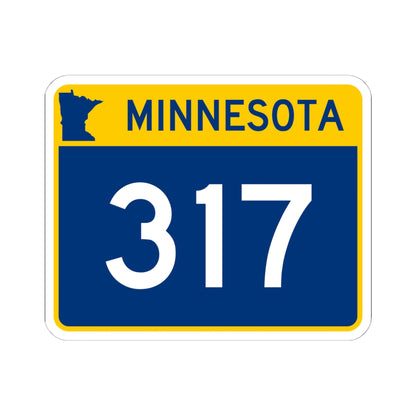 MN-317 wide (Minnesota) (Road Sign) STICKER Vinyl Kiss-Cut Decal