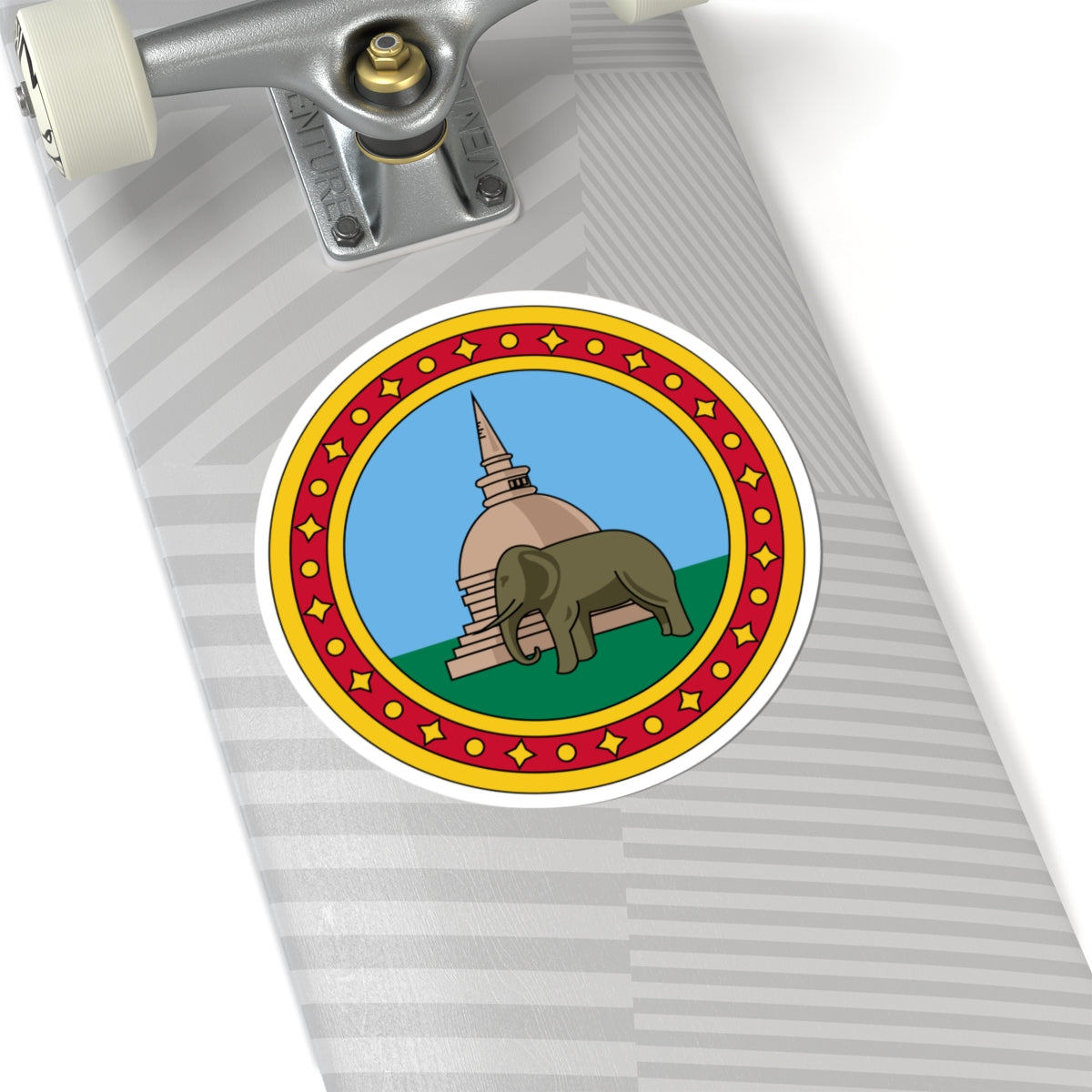 Badge of Ceylon 1875-1948 (Sri Lanka) (Coat of Arms) STICKER Vinyl Kiss-Cut Decal