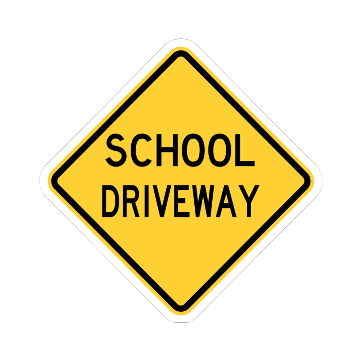NJ Road sign WNJ25-3 (New Jersey) (Road Sign) STICKER Vinyl Kiss-Cut Decal
