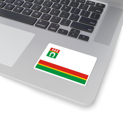 Flag of Tosnensky rayon Leningrad oblast (Russia) STICKER Vinyl Kiss-Cut Decal