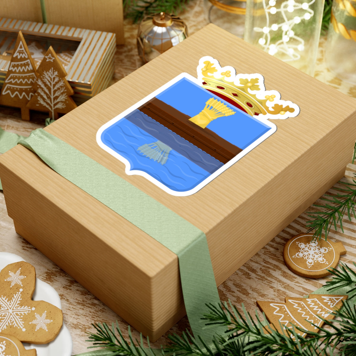 Barradeel wapen (Netherlands) (Coat of Arms) STICKER Vinyl Kiss-Cut Decal