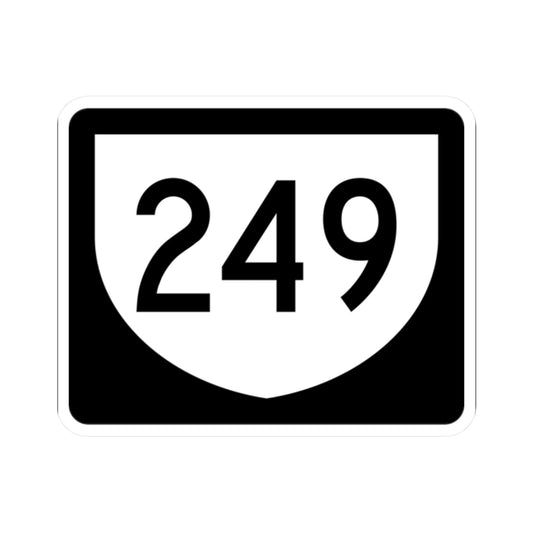 PR urban primary 249 (Puerto Rico) (Road Sign) STICKER Vinyl Kiss-Cut Decal