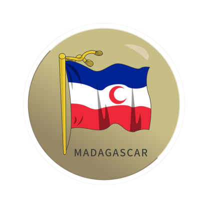 Badge of Madagascar French protectorate (Madagascar) (Coat of Arms) STICKER Vinyl Kiss-Cut Decal