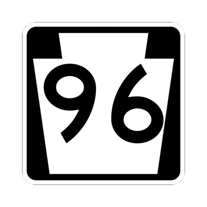 PA-96 (Pennsylvania) (Road Sign) STICKER Vinyl Kiss-Cut Decal