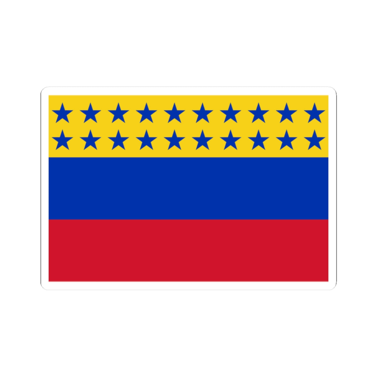 Flag of Venezuela 1859-1863 (Venezuela) STICKER Vinyl Kiss-Cut Decal