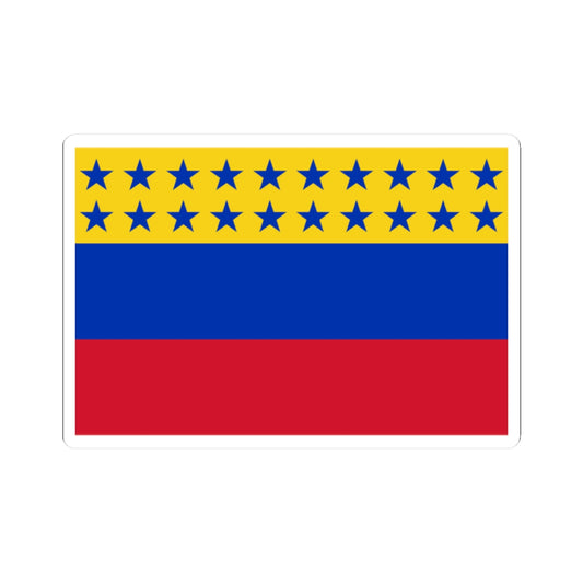 Flag of Venezuela 1859-1863 (Venezuela) STICKER Vinyl Kiss-Cut Decal