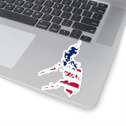 Flag map of the Philippines 1912-1946 (Philippines) STICKER Vinyl Kiss-Cut Decal