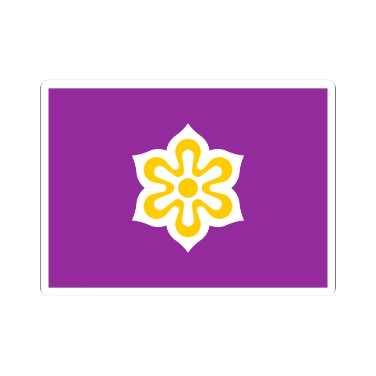 Flag of Kyoto Prefecture (Japan) STICKER Vinyl Kiss-Cut Decal