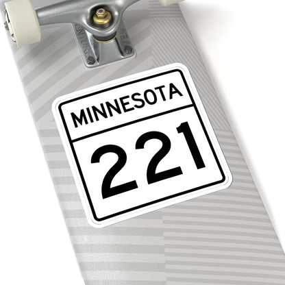 MN-221 1948 (Minnesota) (Road Sign) STICKER Vinyl Kiss-Cut Decal