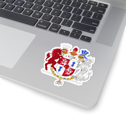 Armoiries Alexandra Manley Contesse de Frederiksborg2005 (Denmark) (Coat of Arms) STICKER Vinyl Kiss-Cut Decal