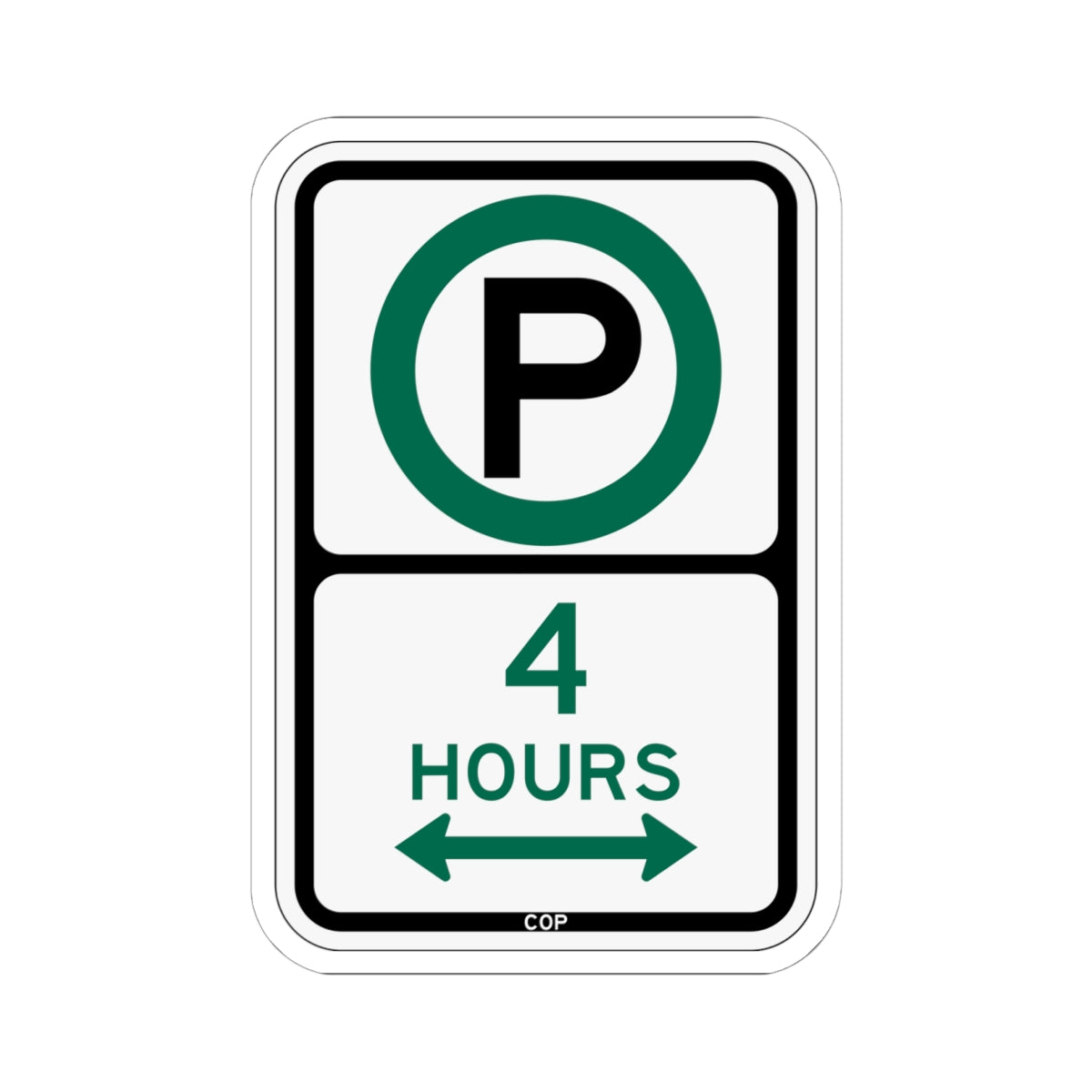 PBOT Road sign P3805D (Oregon) (Road Sign) STICKER Vinyl Kiss-Cut Decal