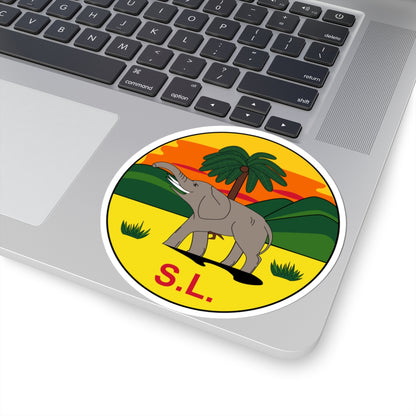Badge of Sierra Leone 1889-1914 (Sierra Leone) (Coat of Arms) STICKER Vinyl Kiss-Cut Decal