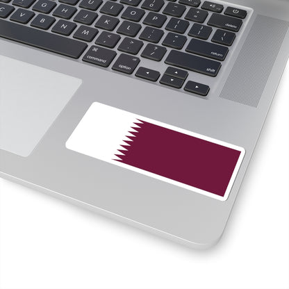 Flag of Qatar 1949-1971 (Qatar) STICKER Vinyl Kiss-Cut Decal