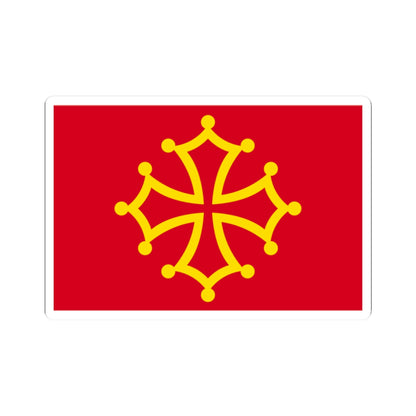Flag of Occitania (France) STICKER Vinyl Kiss-Cut Decal