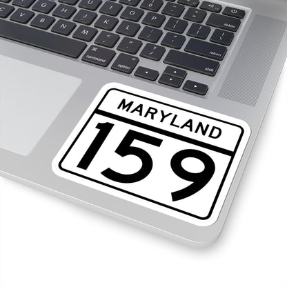 MD Route 159 (Maryland) (Road Sign) STICKER Vinyl Kiss-Cut Decal