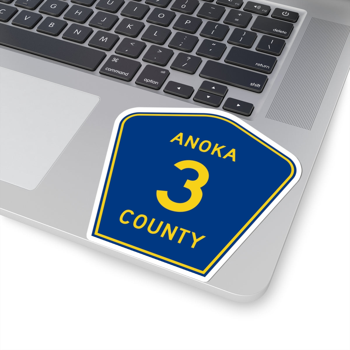 Anoka County Road 3 (Minnesota) (Road Sign) STICKER Vinyl Kiss-Cut Decal