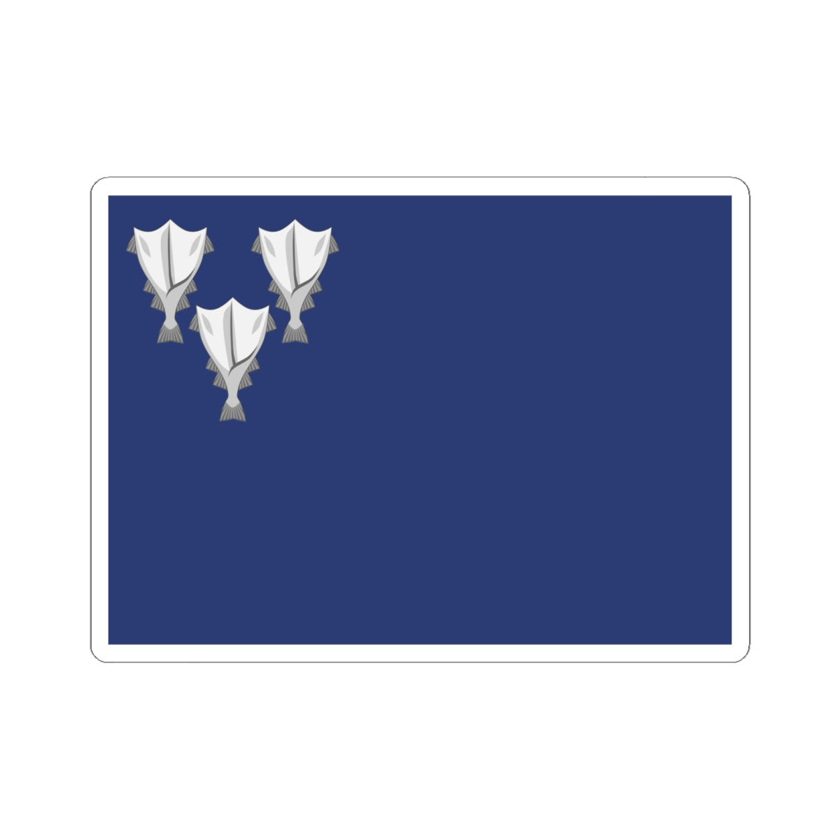 Flag of Jørgen Jørgensen 1809 (Iceland) STICKER Vinyl Kiss-Cut Decal
