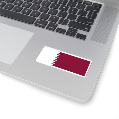 Flag of Qatar (Qatar) STICKER Vinyl Kiss-Cut Decal