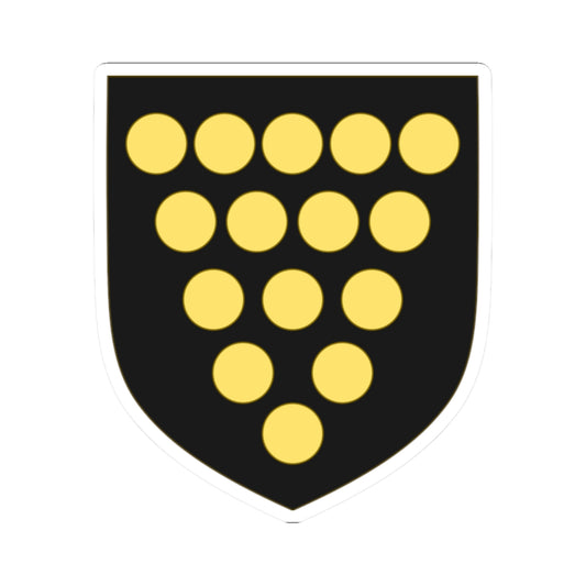 Arms of the Duchy of Cornwall Variant 1 (United Kingdom) (Coat of Arms) STICKER Vinyl Kiss-Cut Decal