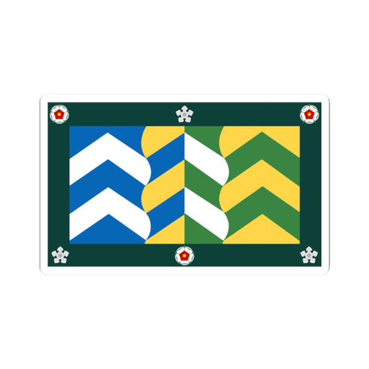 County Flag of Cumbria (England) STICKER Vinyl Kiss-Cut Decal