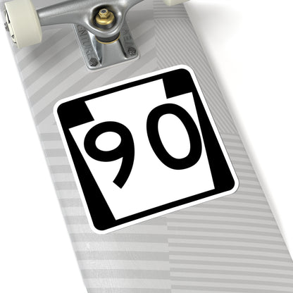 PA-90 (Pennsylvania) (Road Sign) STICKER Vinyl Kiss-Cut Decal