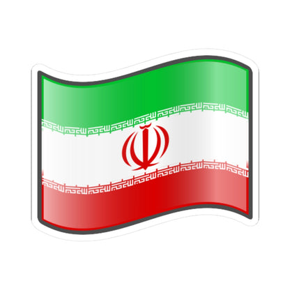 Nuvola Iranian flag (Iran) STICKER Vinyl Kiss-Cut Decal