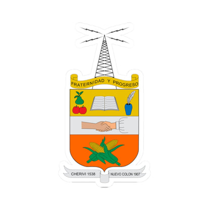 Escudo de Nuevo Colón (Colombia) (Coat of Arms) STICKER Vinyl Kiss-Cut Decal
