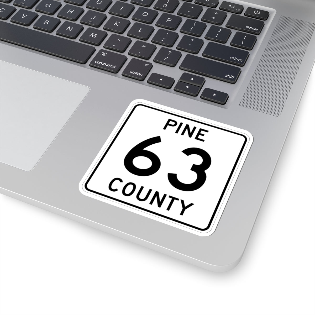 Pine County Route 63 MN (Minnesota) (Road Sign) STICKER Vinyl Kiss-Cut Decal