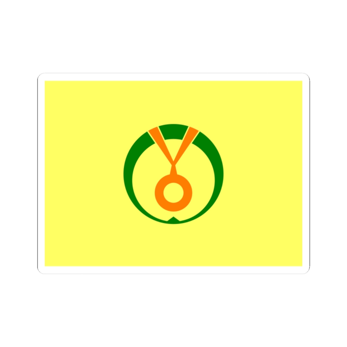 Flag of Shimukappu Hokkaido (Japan) STICKER Vinyl Kiss-Cut Decal