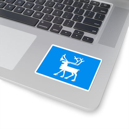 Flag of Tromsø (Norway) STICKER Vinyl Kiss-Cut Decal