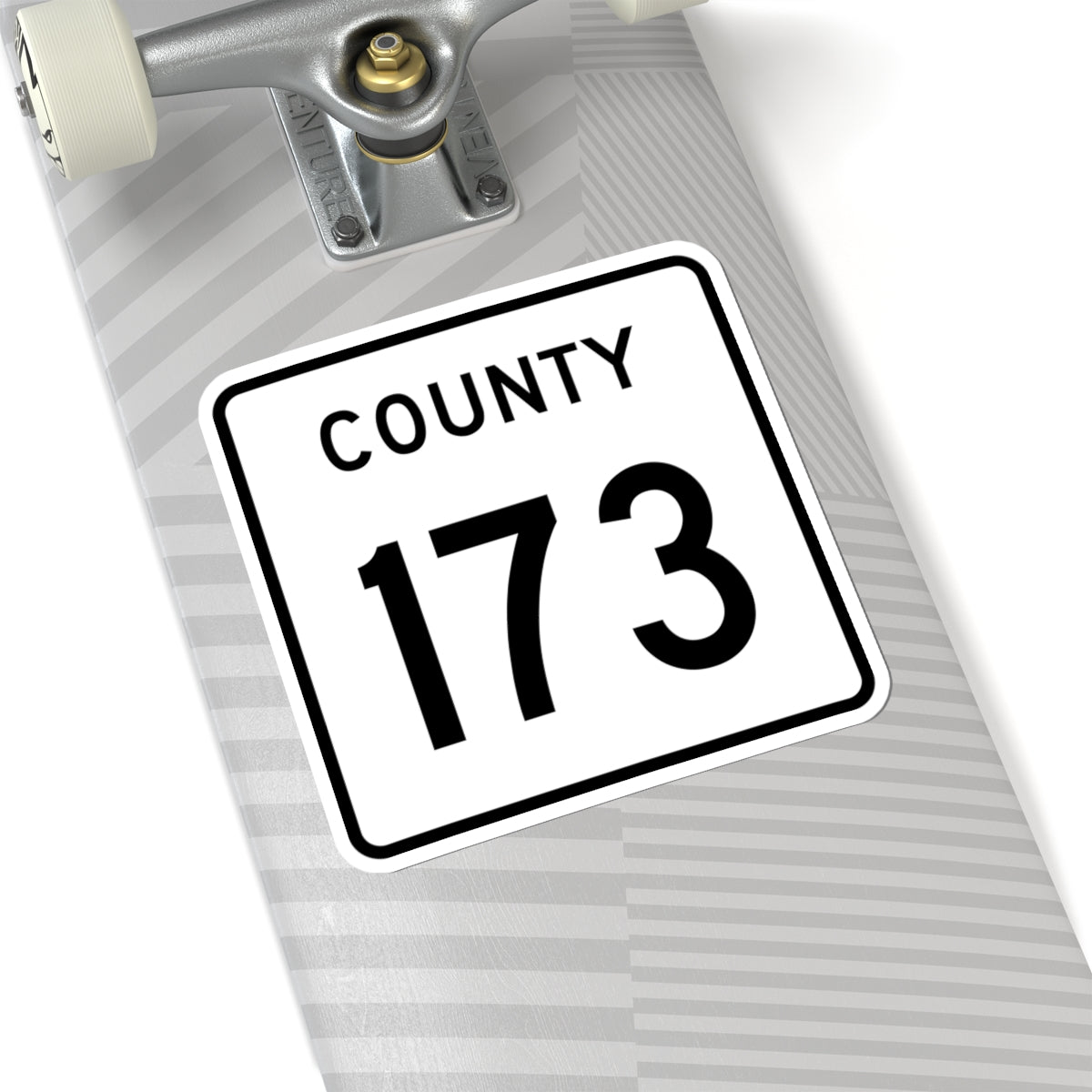 County 173 square (Minnesota) (Road Sign) STICKER Vinyl Kiss-Cut Decal
