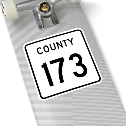 County 173 square (Minnesota) (Road Sign) STICKER Vinyl Kiss-Cut Decal