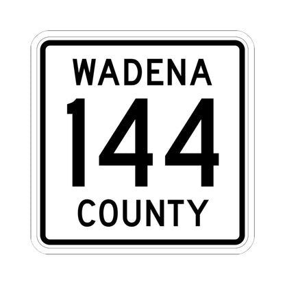 Wadena County 144 MN (Minnesota) (Road Sign) STICKER Vinyl Kiss-Cut Decal