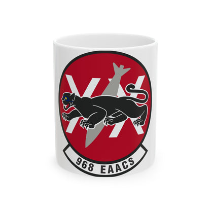 968th Expeditionary Airborne Air Control Squadron (U.S. Air Force) White Coffee Mug-11oz-The Sticker Space