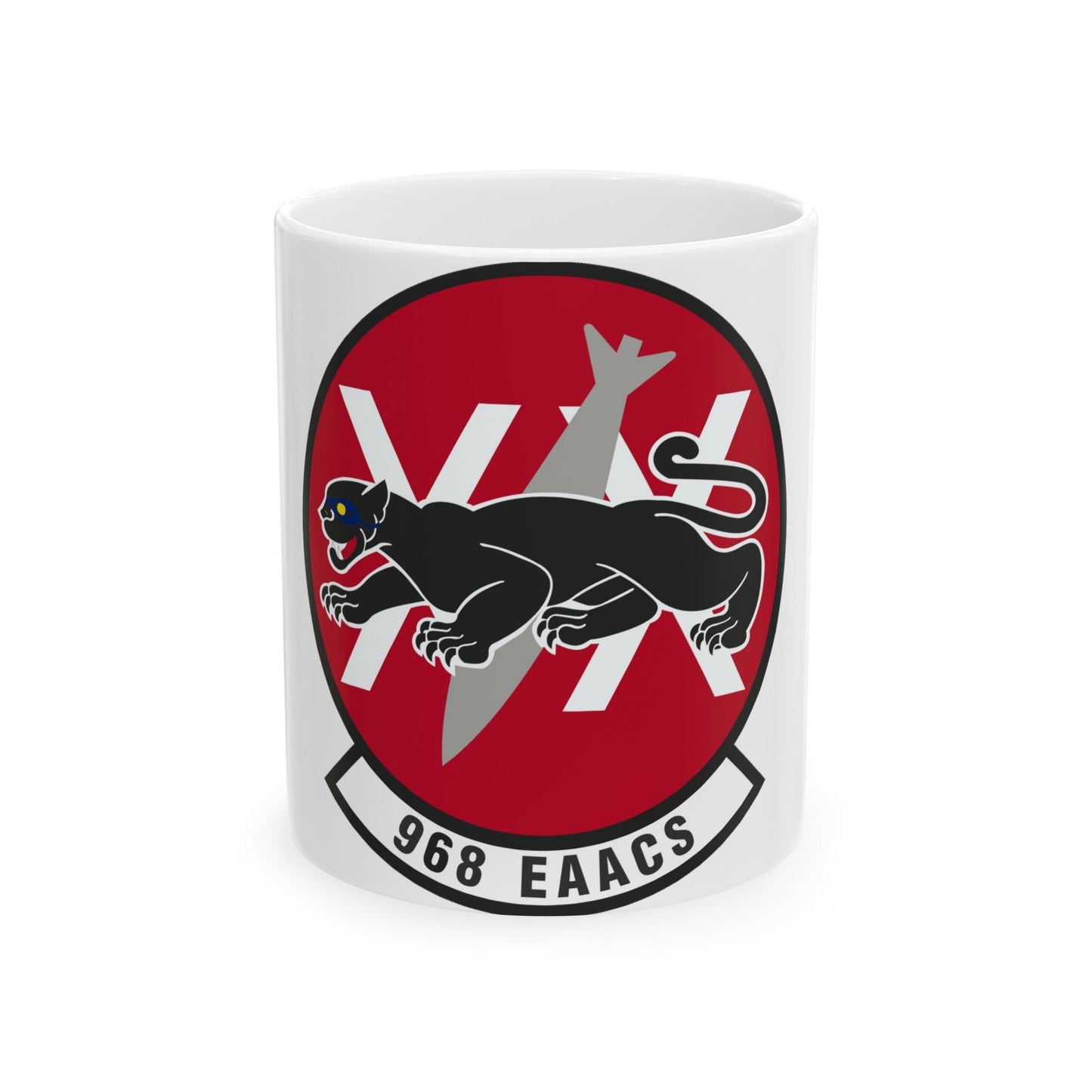 968th Expeditionary Airborne Air Control Squadron (U.S. Air Force) White Coffee Mug-11oz-The Sticker Space