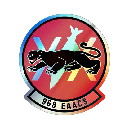 968th Expeditionary Airborne Air Control Squadron (U.S. Air Force) Holographic STICKER Die-Cut Vinyl Decal - The Sticker Space