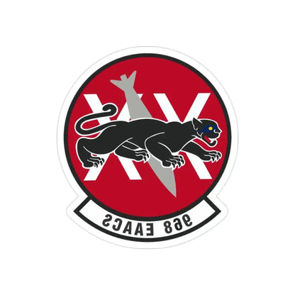 968th Expeditionary Airborne Air Control Squadron (U.S. Air Force) REVERSE PRINT Transparent Die-Cut STICKER - The Sticker Space