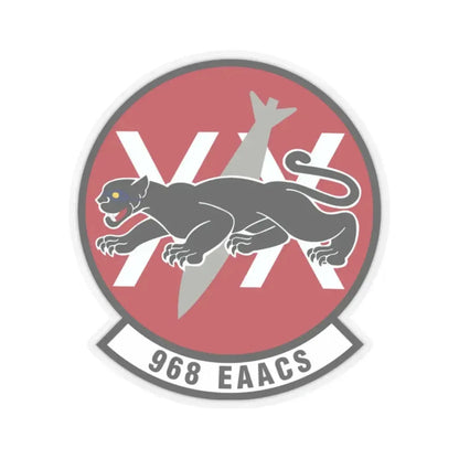 968th Expeditionary Airborne Air Control Squadron (U.S. Air Force) STICKER Vinyl Kiss-Cut Decal 2 Inch Transparent - The Sticker Space