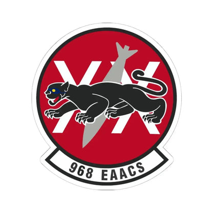 968th Expeditionary Airborne Air Control Squadron (U.S. Air Force) STICKER Vinyl Kiss-Cut Decal 6 Inch White - The Sticker Space