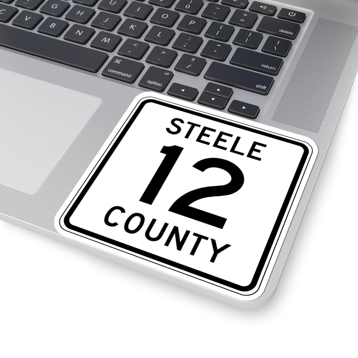 Steele County Route 12 MN (Minnesota) (Road Sign) STICKER Vinyl Kiss-Cut Decal