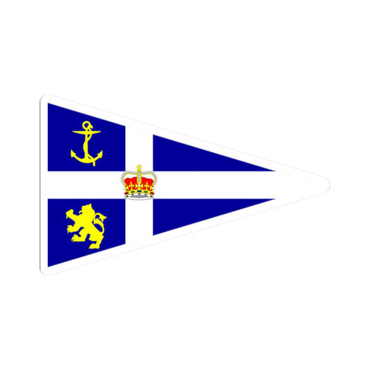 Burgee of royal northern  clyde yc (Scotland) STICKER Vinyl Kiss-Cut Decal
