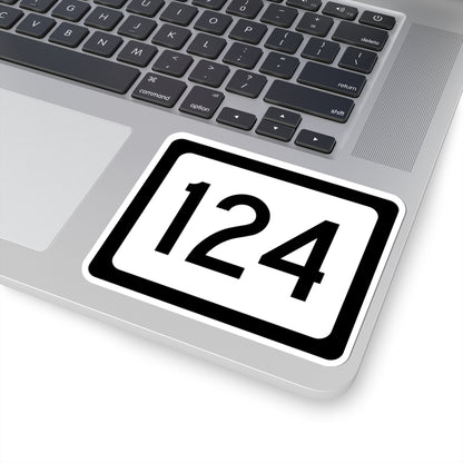 WV-124 (Virginia) (Road Sign) STICKER Vinyl Kiss-Cut Decal