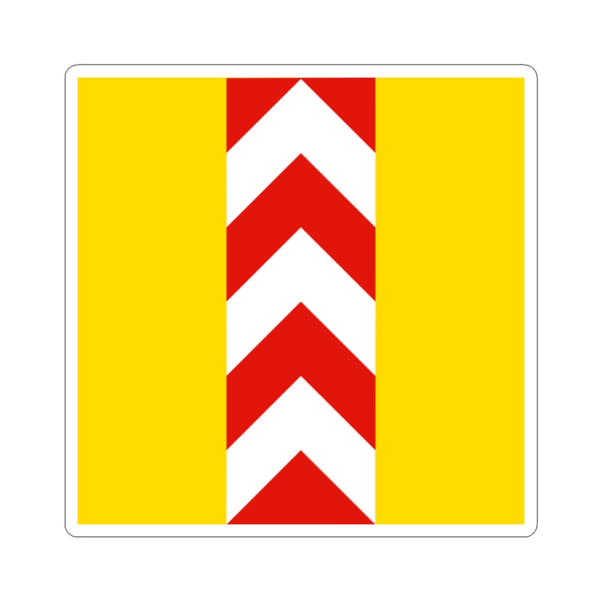 Old flag of Neuchatel (Switzerland) STICKER Vinyl Kiss-Cut Decal