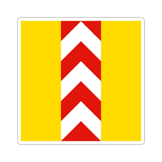 Old flag of Neuchatel (Switzerland) STICKER Vinyl Kiss-Cut Decal