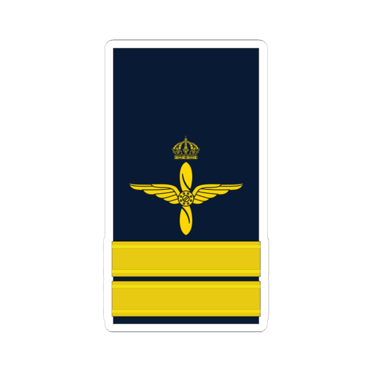 OF 2 Kapten FV hylsa (Sweden) (Military Rank) STICKER Vinyl Kiss-Cut Decal