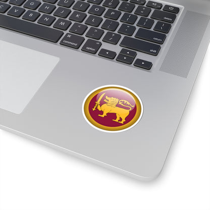 Flag orb Sri Lanka (Sri Lanka) STICKER Vinyl Kiss-Cut Decal