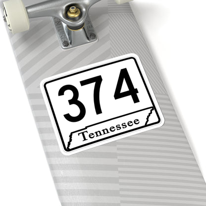 Tennessee 374 (Tennessee) (Road Sign) STICKER Vinyl Kiss-Cut Decal
