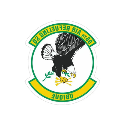 96th Air Refueling Squadron (U.S. Air Force) REVERSE PRINT Transparent Die-Cut STICKER 3 Inch Die-Cut Transparent - The Sticker Space